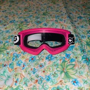 Hot pink Scott sports agent ski goggles